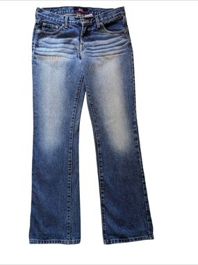 Just USA Vintage Blue Wide-Leg Bootcut Jeans